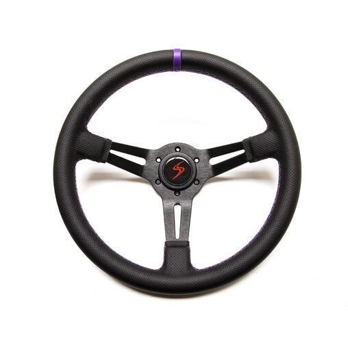 Volante Driftshop Pelle Perforata 70 mm Dettagli Viola