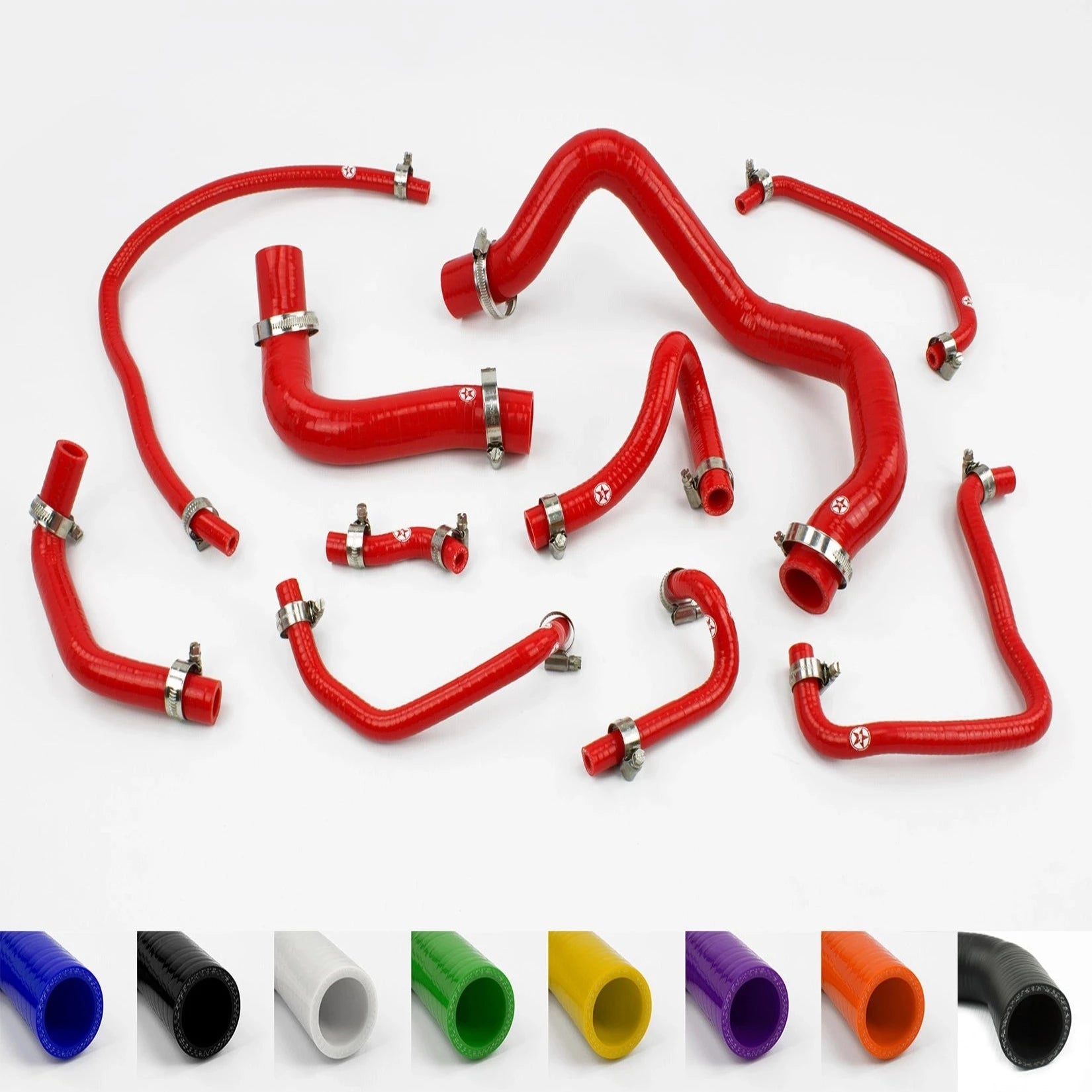 Tubo Silicone Rosso Per Auto 127mm/5" Con Morsetti, 1 Set - Foto 9
